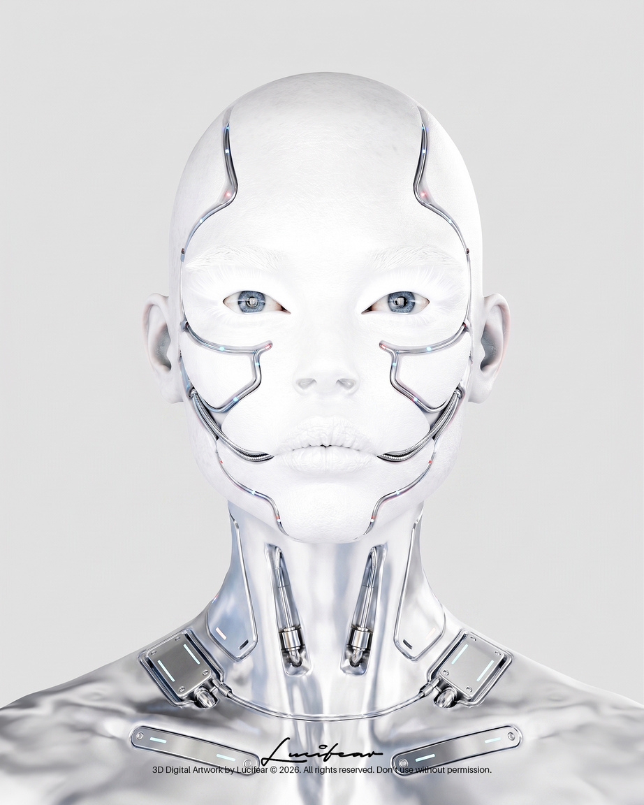 Me, Robot — original 3D artwork by Lucifear
