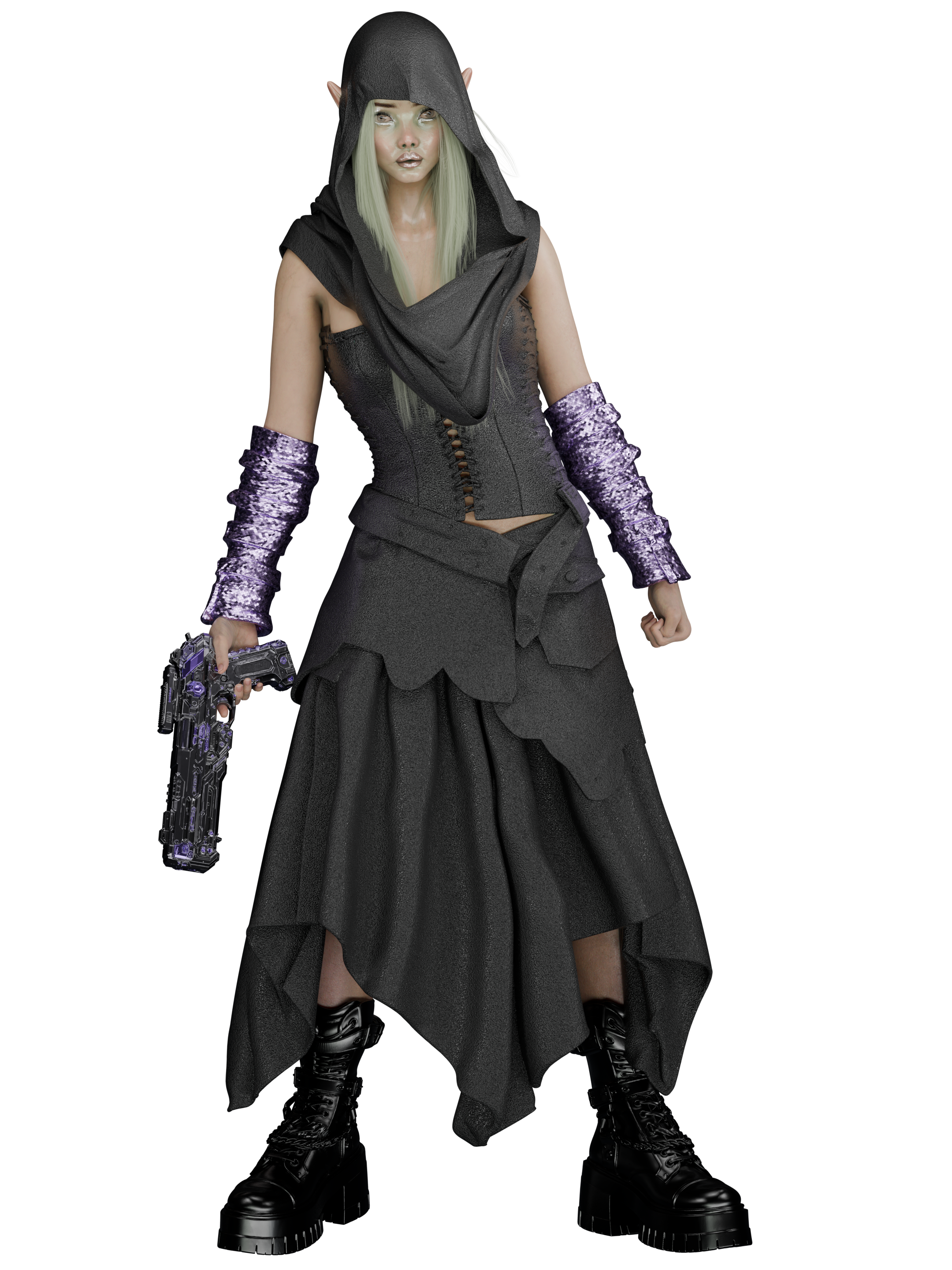 Elf character created for TouchBass’s world, ECHO 27